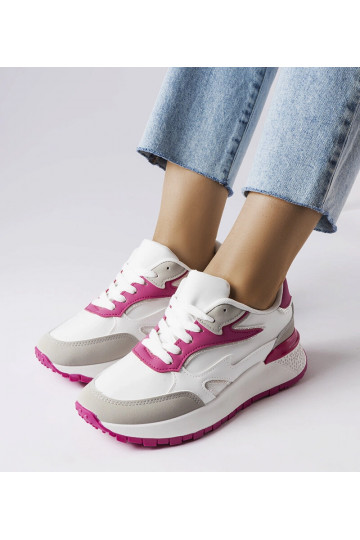 Baskets Batilda blanches et...
