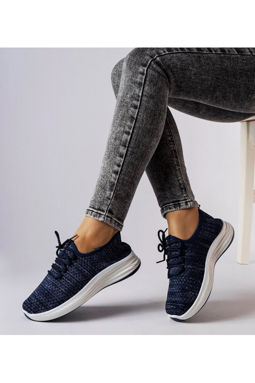 Baskets en tissu bleu Tommaso