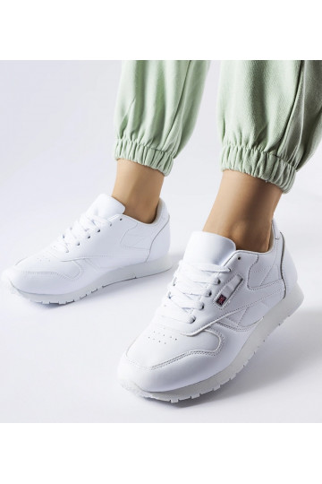 Hvide klassiske sneakers...