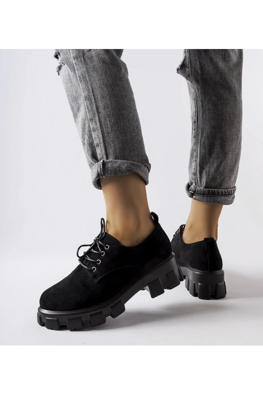 Chaussures plates noires Cloutier