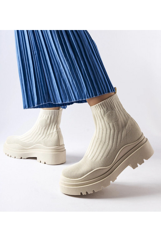 Beige High-Top-Sneakers Marks Beige High-Top-Sneakers Marks