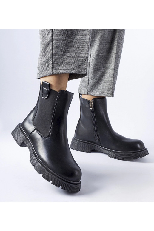 Bottines classiques noires Giacinta