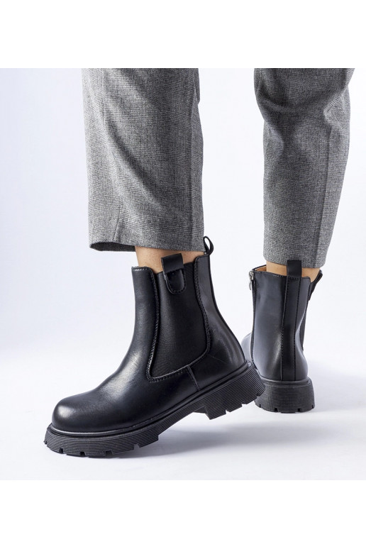 Bottines classiques noires Giacinta