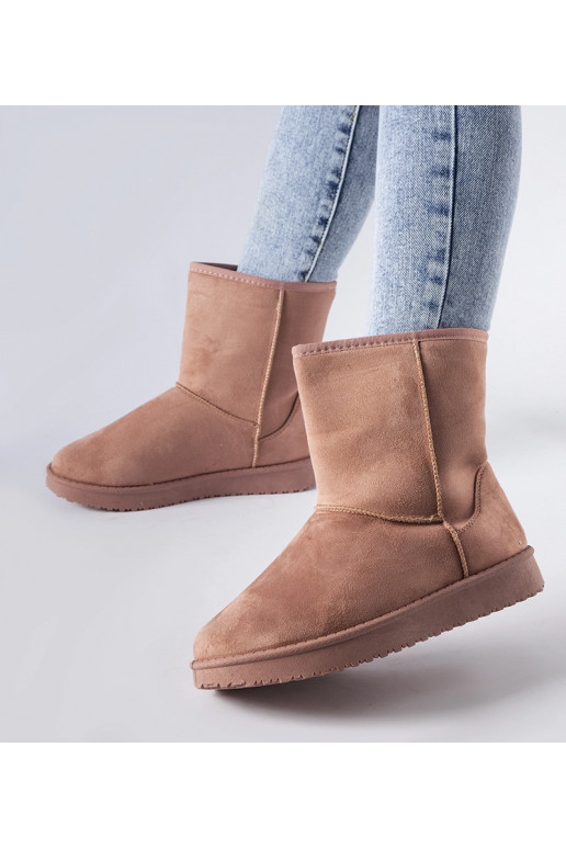 Pink isolerede klassiske snestøvler...