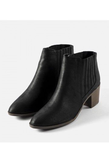 Bottines à enfiler noires... 2