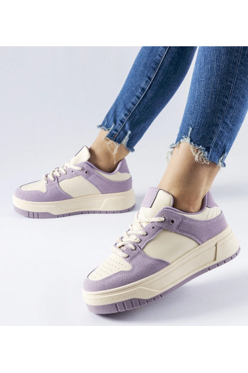 Crim lilla platform sneakers