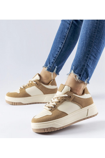 Beige Crim platform sneakers 2
