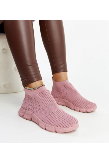 Rosa leichte Sport-Sneaker... 2