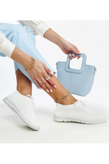 Zahira sneakers i hvidt stof 2