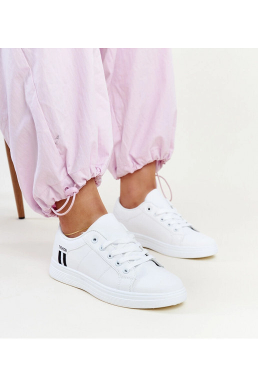 Weiße Damen Sneaker Schnürsneaker...