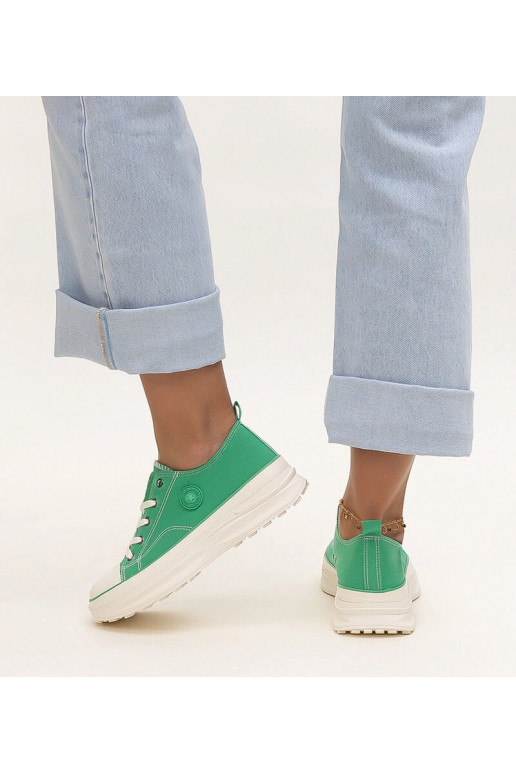 Grüne klobige Sneakers Big Star NN274130