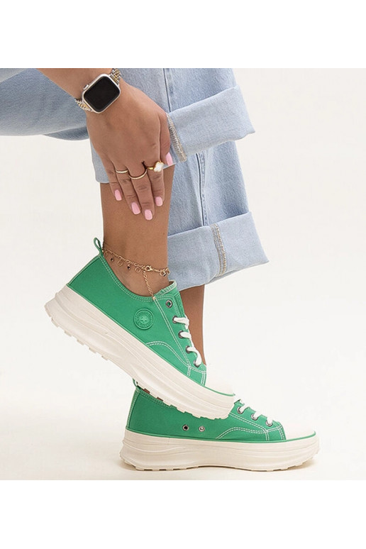 Baskets épaisses vertes Big Star...