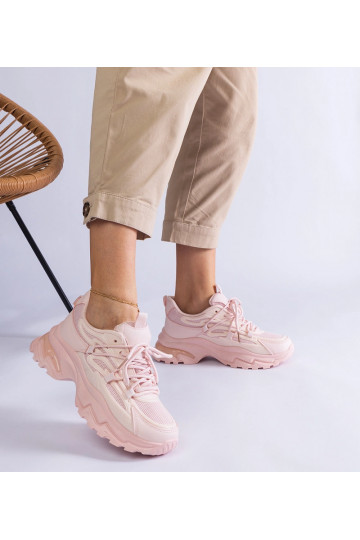 Lyserøde sportssneakers med... 2