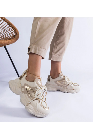 Beige Damen Sport-Sneaker... 2