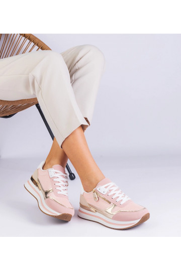 Rosa Sport-Sneaker auf...