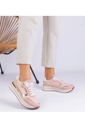 Baskets de sport roses à... 2