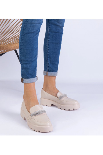 Beige dame loafers... 2