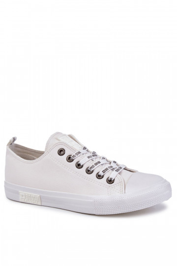 Baskets en cuir pour hommes Big Star KK174052 couleur blanche