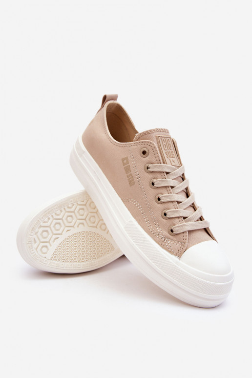 Laag met veters Sneakers Big Star LL274969 beige