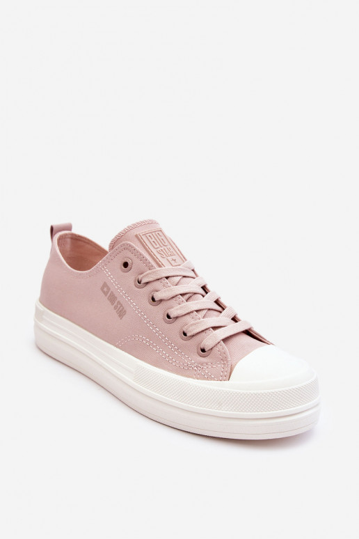 Faible avec des lacets Baskets Big Star LL274970 Nude Faible avec des lacets Baskets Big Star LL274970 Nude