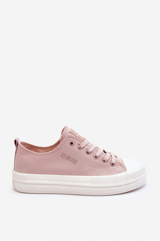 Faible avec des lacets Baskets Big Star LL274970 Nude Faible avec des lacets Baskets Big Star LL274970 Nude