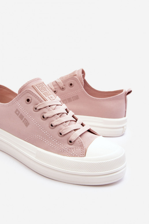 Faible avec des lacets Baskets Big Star LL274970 Nude Faible avec des lacets Baskets Big Star LL274970 Nude
