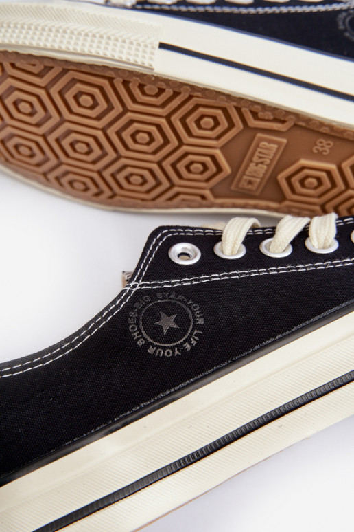 Niedrig Freizeitschuhe Big Star NN274269 schZuarze Farbe Niedrig Freizeitschuhe Big Star NN274269 schZuarze Farbe