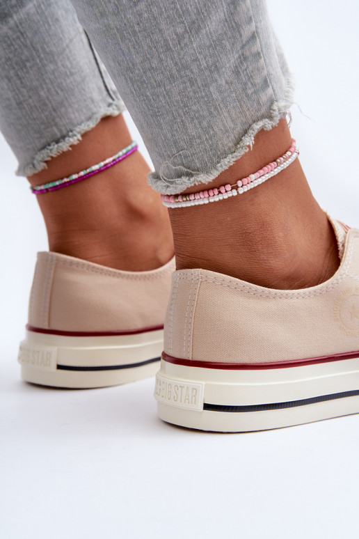 Laag Vrijetijdsschoenen Big Star NN274272 beige Laag Vrijetijdsschoenen Big Star NN274272 beige