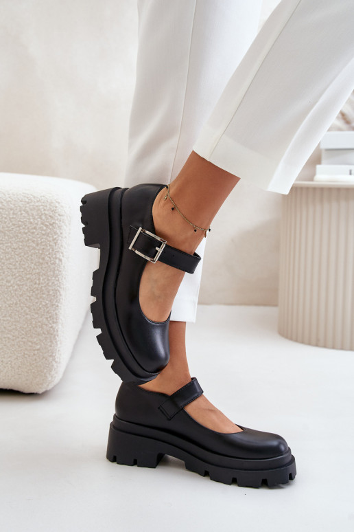 Bottines avec boucles noires Plikuria Bottines avec boucles noires Plikuria