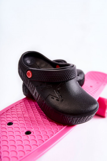 Kinderen Lichtgewicht slippers Crocs Big Star II375001 zwarte kleur 2