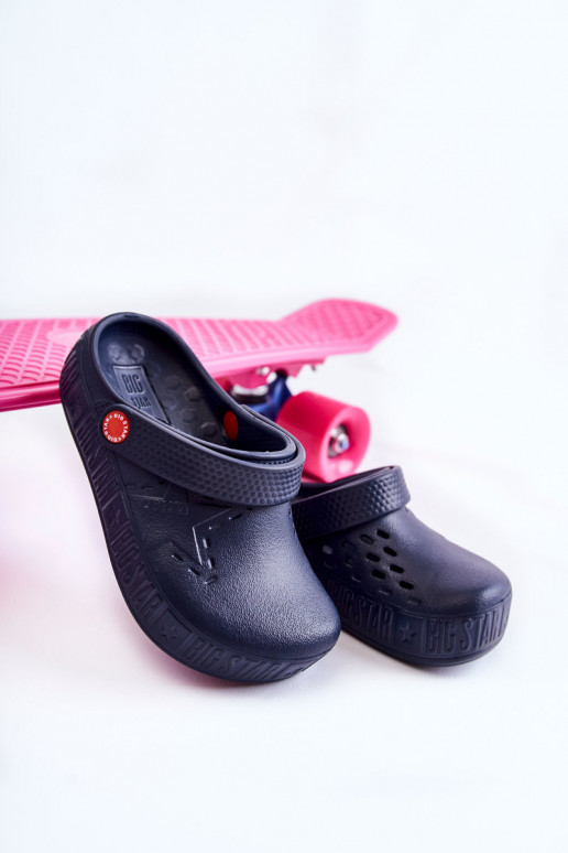 Kinderen LichtgeInicht pantoffels Crocs Big Star II375002 donkerblauIn Kinderen LichtgeInicht pantoffels Crocs Big Star II375002 donkerblauIn