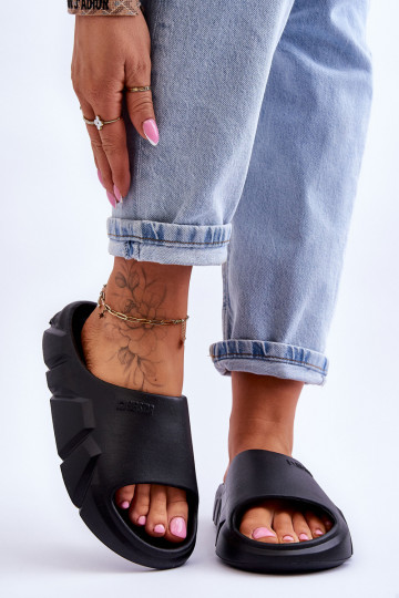  Chaussons femme avec mousse Big Star LL274594 couleur noire