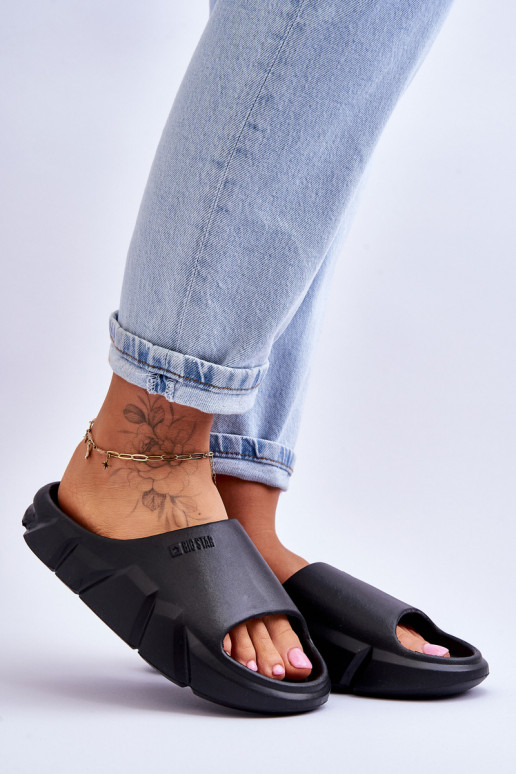  Chaussons femme avec mousse Big Star LL274594 couleur noire