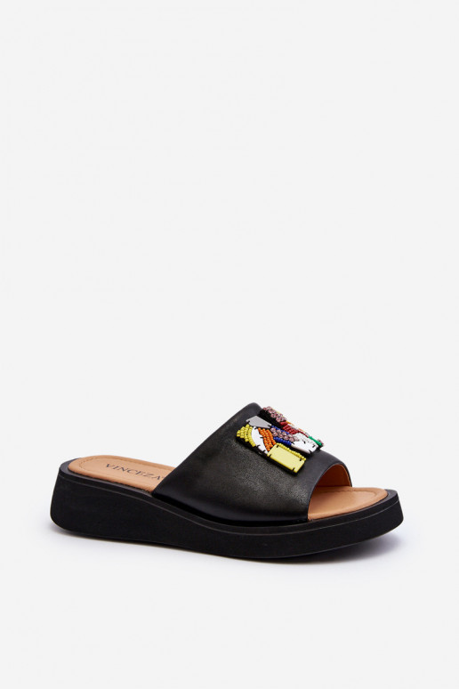 Leren pantoffels Dames met ornamenten zInart Asames Leren pantoffels Dames met ornamenten zInart Asames