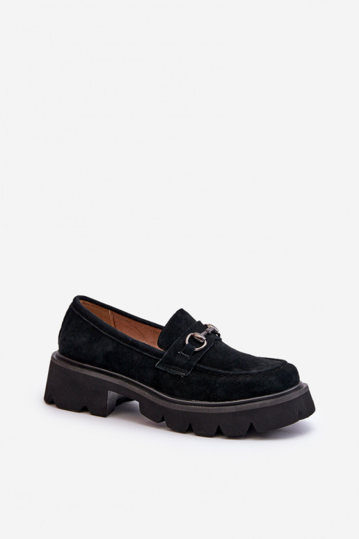 Dames mocassins van suede zwarte... Dames mocassins van suede zwarte...