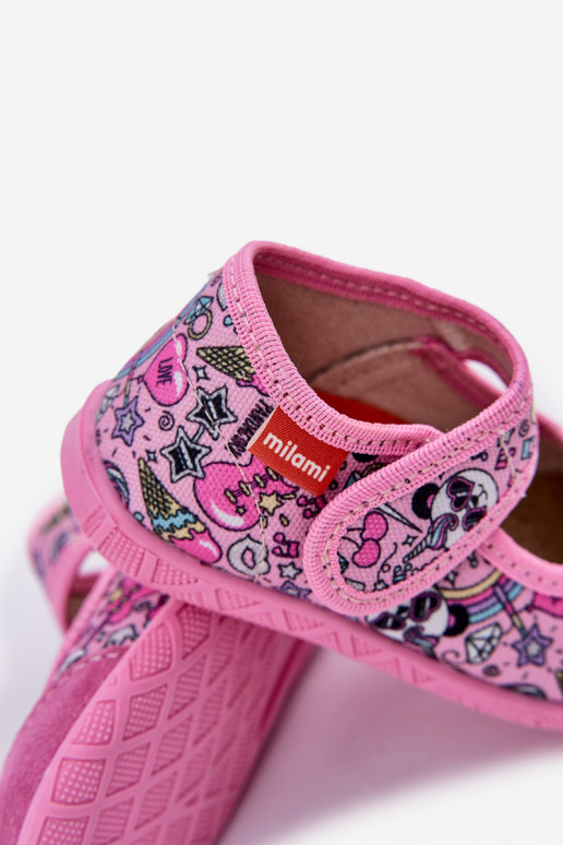 Slippers Milami Kinderen met zelfklevende bevestigingsmiddelen IN Pandabeer roze Esnia Slippers Milami Kinderen met zelfklevende bevestigingsmiddelen IN Pandabeer roze Esnia