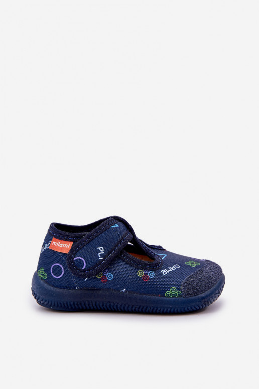 Slippers Milami Kinderen Elastyczne met zelfklevende bevestigingsmiddelen donkerblauIn Ambette Slippers Milami Kinderen Elastyczne met zelfklevende bevestigingsmiddelen donkerblauIn Ambette