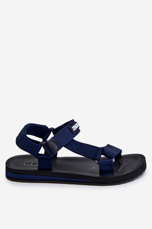 Männlich Sandalen mit Klebeverschlüssen Big Star DD174718 Dunkelblau