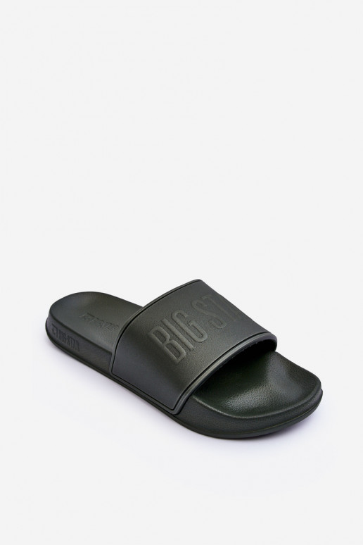 LichtgeInicht teenslippers van schuim Het heeftnnen Big Star MM174324 kaki kleuren LichtgeInicht teenslippers van schuim Het heeftnnen Big Star MM174324 kaki kleuren