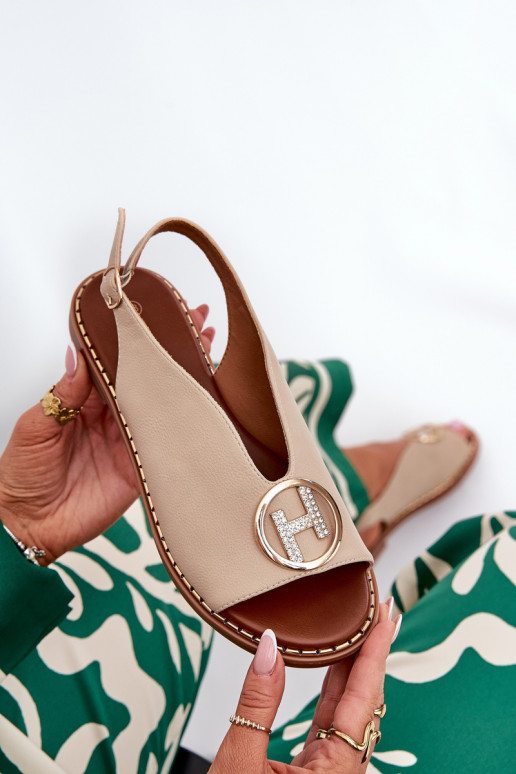 gleichschenklig Eleganter Stil Sandalen mit Ornamenten Beige Iseliria gleichschenklig Eleganter Stil Sandalen mit Ornamenten Beige Iseliria