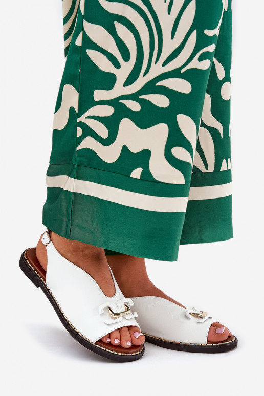 sandalen met brede hakken met ornamenten van ecoleer Initte kleur Tillireta sandalen met brede hakken met ornamenten van ecoleer Initte kleur Tillireta