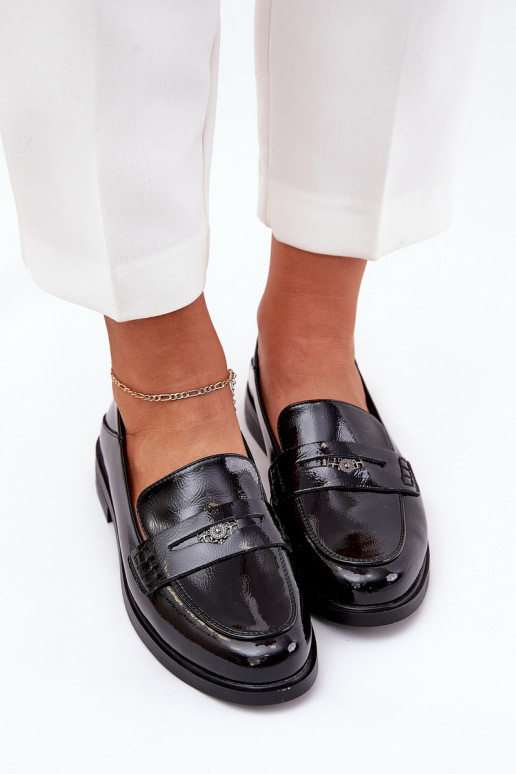 Elegante stijl Gelakte mocassins Dames Z Opturalnej Skóry Vinceza 18100 zInart Elegante stijl Gelakte mocassins Dames Z Opturalnej Skóry Vinceza 18100 zInart