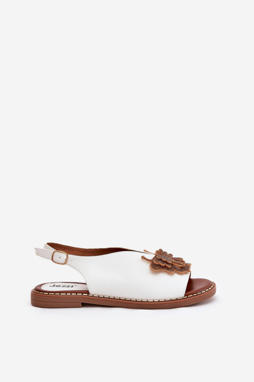 Dames sandalen met brede hakken met ornamenten Initte kleur Setorina