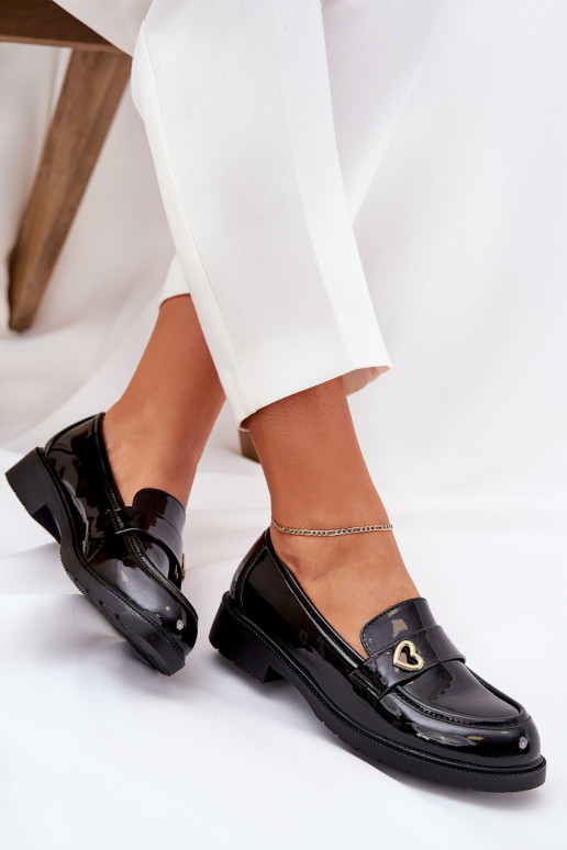 Gelakte mocassins Dames Met hart S.Barski HY51-379 zInart Gelakte mocassins Dames Met hart S.Barski HY51-379 zInart