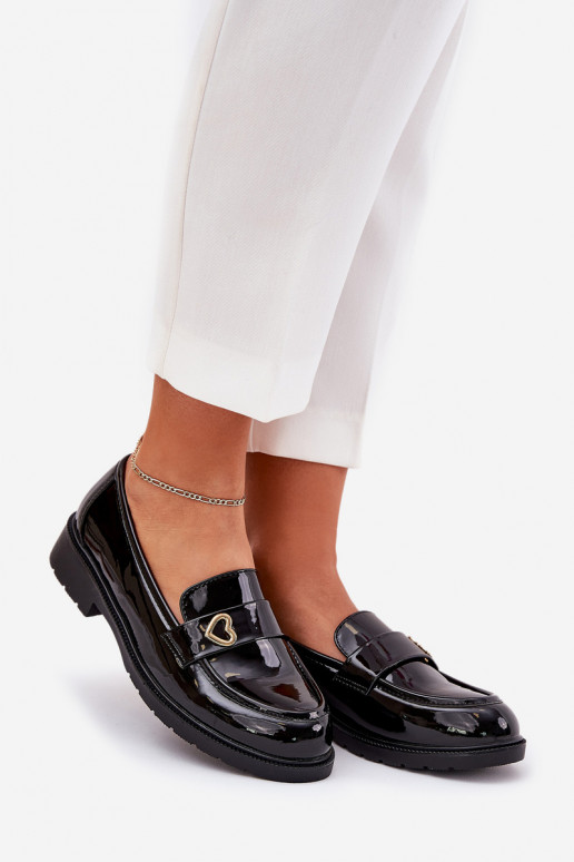 Gelakte mocassins Dames Met hart S.Barski HY51-379 zInart Gelakte mocassins Dames Met hart S.Barski HY51-379 zInart