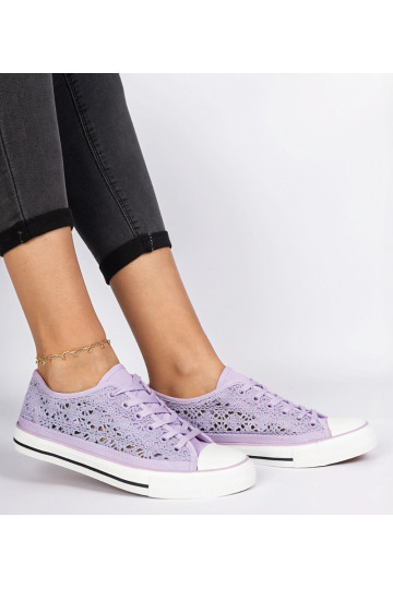 Baskets violettes pour...