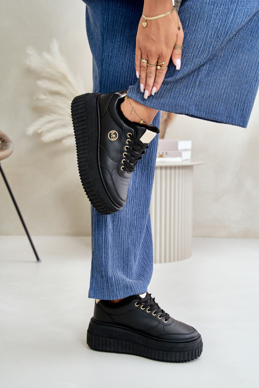 Sportliche Sneakers mit warmem Futter...