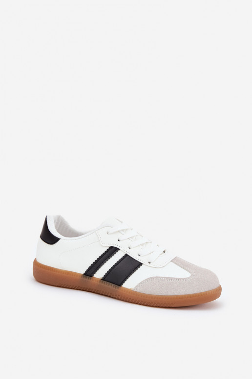 Niedrig Sneakers Stilvollllschuhe Feminin aus Öko-Leder Zueiße Farbe Nonalorin Niedrig Sneakers Stilvollllschuhe Feminin aus Öko-Leder Zueiße Farbe Nonalorin