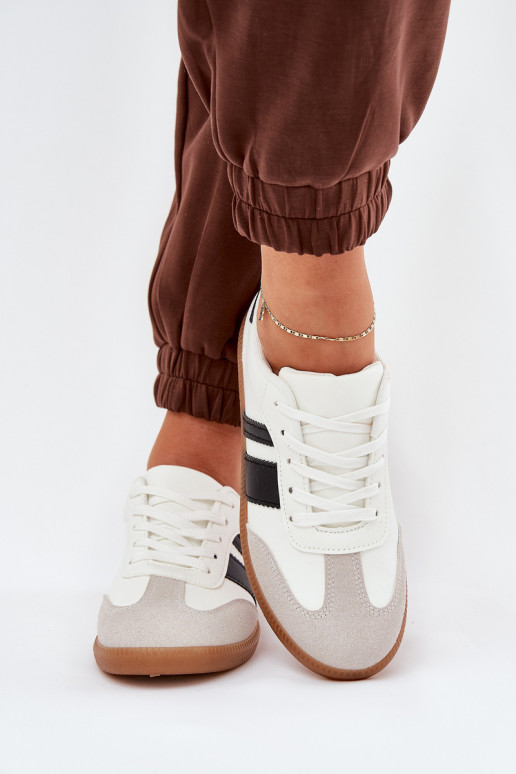 Niedrig Sneakers Stilvollllschuhe Feminin aus Öko-Leder Zueiße Farbe Nonalorin Niedrig Sneakers Stilvollllschuhe Feminin aus Öko-Leder Zueiße Farbe Nonalorin