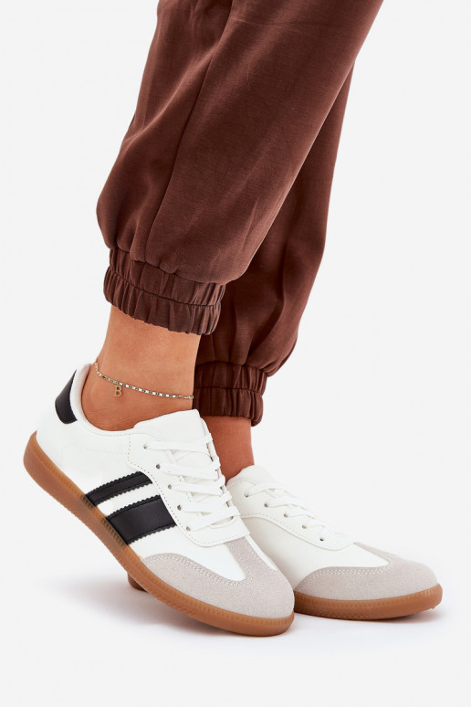 Niedrig Sneakers Stilvollllschuhe Feminin aus Öko-Leder Zueiße Farbe Nonalorin Niedrig Sneakers Stilvollllschuhe Feminin aus Öko-Leder Zueiße Farbe Nonalorin